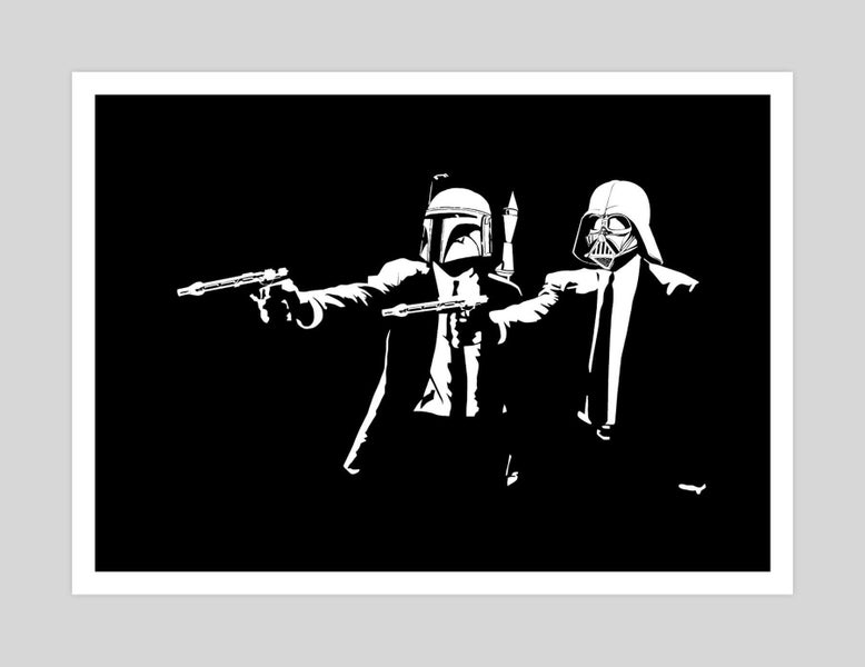 Darth Vader Bob Fett Pulp Fiction - A4 Carousel 1