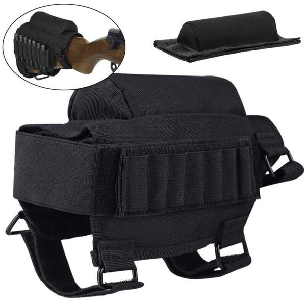 Outdoor Tactical Shotgun Rifle Ammo Pouch Bag Butt Stock Cheek Pad i1911BK0 Carousel 1