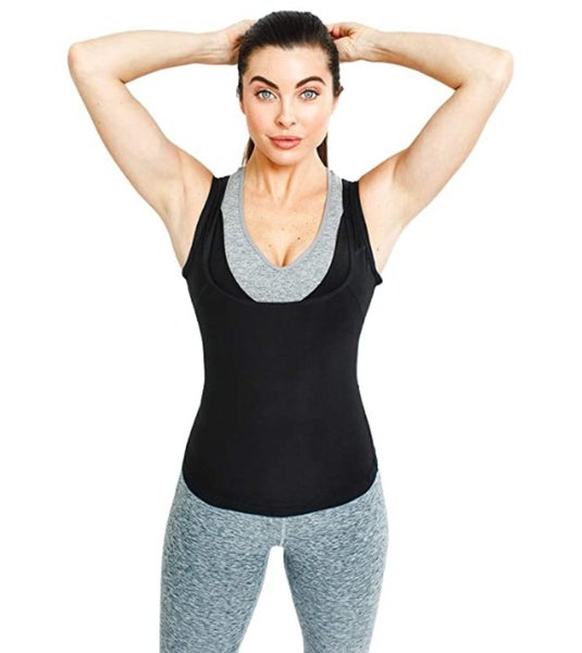Womens Sweat Shapewear Workout Sauna Tank Top L/XL L1919WM4 Carousel 2