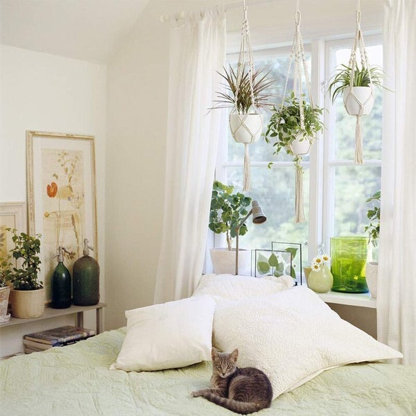 2pcs Macrame Plant Hanger Hanging Basket I1185BG0 Carousel 9