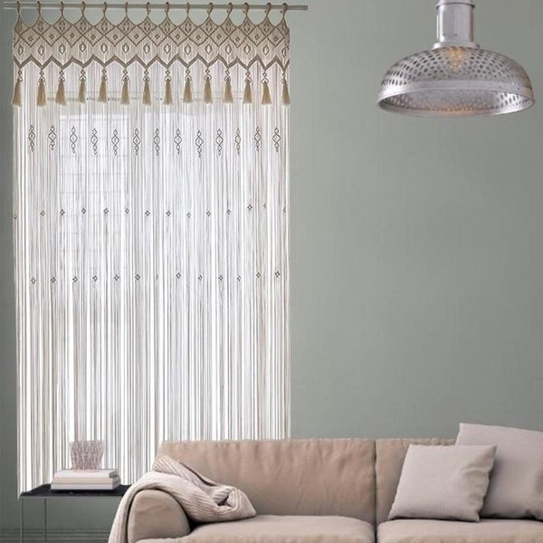 Macrame Curtain Wall Hanging Door Divider I1426MZ0 Carousel 1