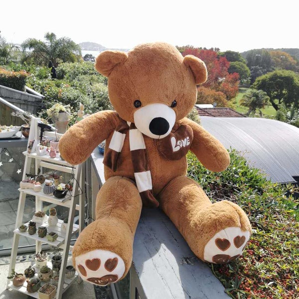 100cms Giant Huge Big Teddy Bears sofy toy- For Her---hand stuffed in NZ Carousel 1