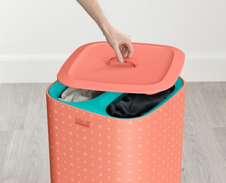 Joseph Joseph Tota Pop 60L Laundry Separation Basket - Coral Carousel 6