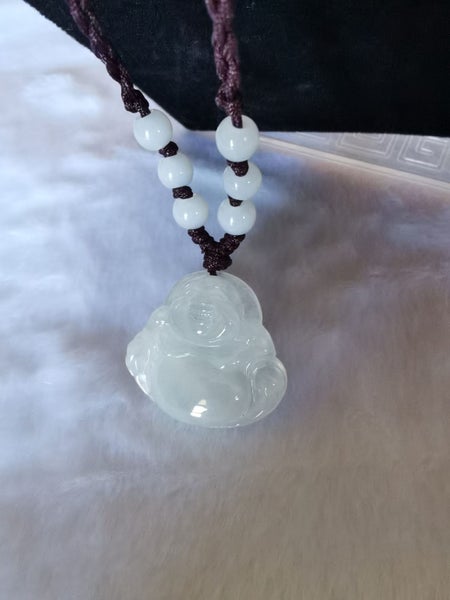 100% Natural Burmese jade Pendant Necklace Buddha Myanmar Jadeite Gemstone 903263617779836802112
