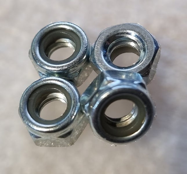 3/16 Nylon Lock Nut 4 pcs **NZ STOCK** Carousel 1