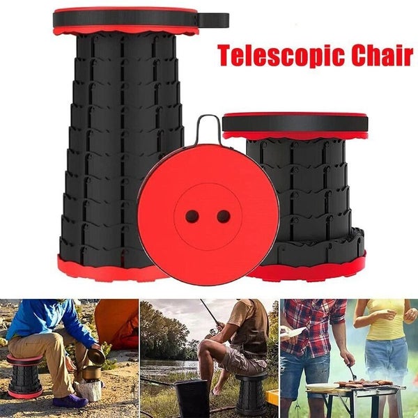 Telescoping Stool Folding Chair Camping Seat Outdoor Fishing 2028908 Carousel 1