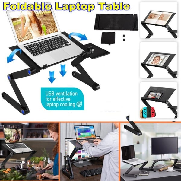 Adjustable Laptop Desk Bed Tray Stand 2001902 Carousel 2