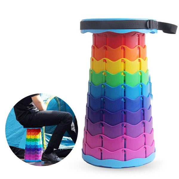 Telescoping Stool Folding Chair Camping Seat Outdoor Fishing 2028906 Carousel 2