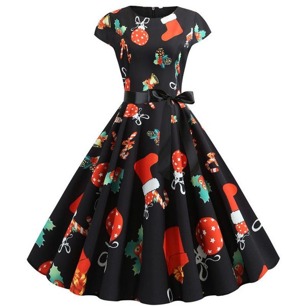 Rockabilly Christmas Dress Womens Clothing Size 14 J2237GN5 Carousel 1