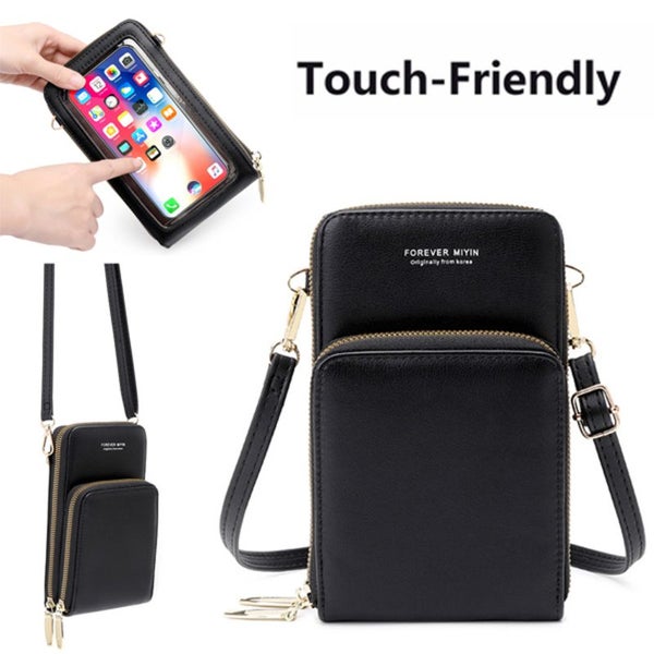 Shoulder Messenger Bag Wallet Phone Purse Case Bags E0436BK0 Carousel 1