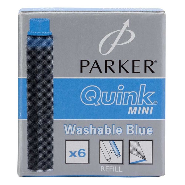 Parker Quink Mini Fountain Pen Cartridges Blue Carousel 1