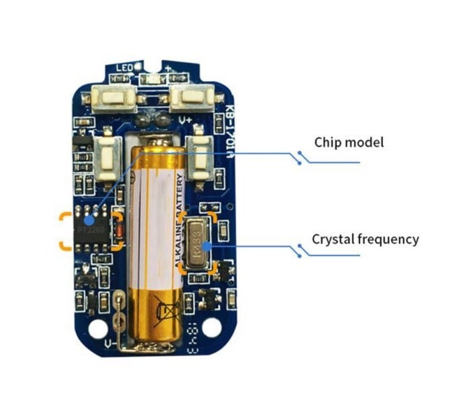 Kebidu AK-K200812 Universal Copy Wireless Remote Control Carousel 7