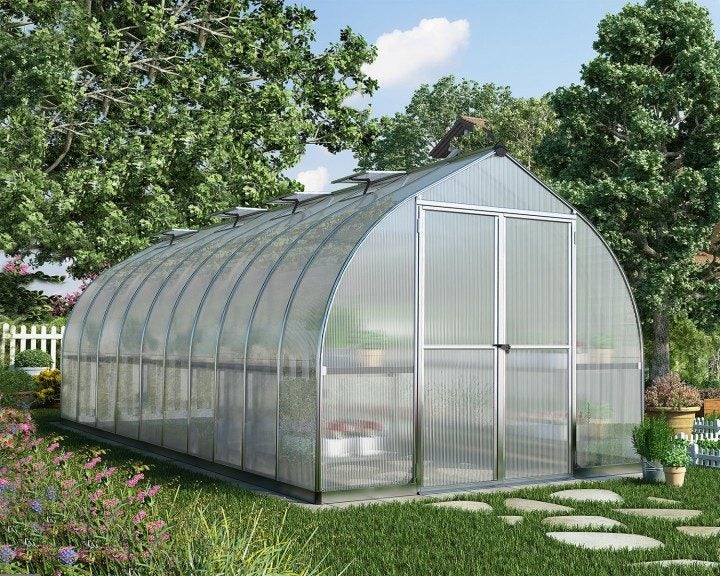 Greenhouse 8ft x 20ft Bella - Silver62971018514690112