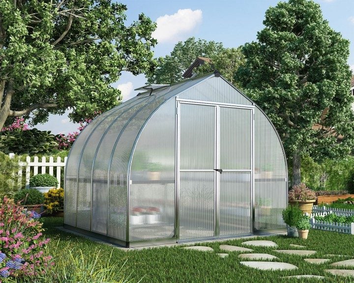 Greenhouse 8ft x 8ft Bella - Silver62934718213250112