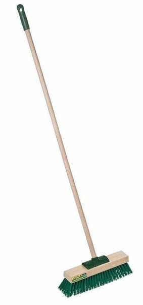 Garden Master Broom - Green, 460mm x 28mm x 1350mm, Stiff Bristles Carousel 1