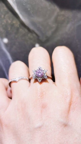 1ct pink Lab Grown Diamond 6-point star Ring Carousel 1