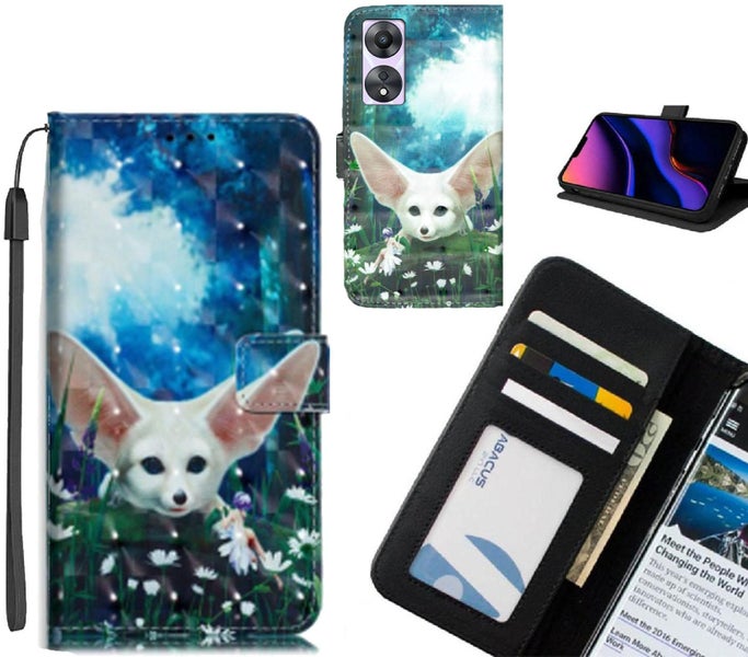 Oppo A58 Case Leather Wallet Case 3D Pattern Printed Carousel 1