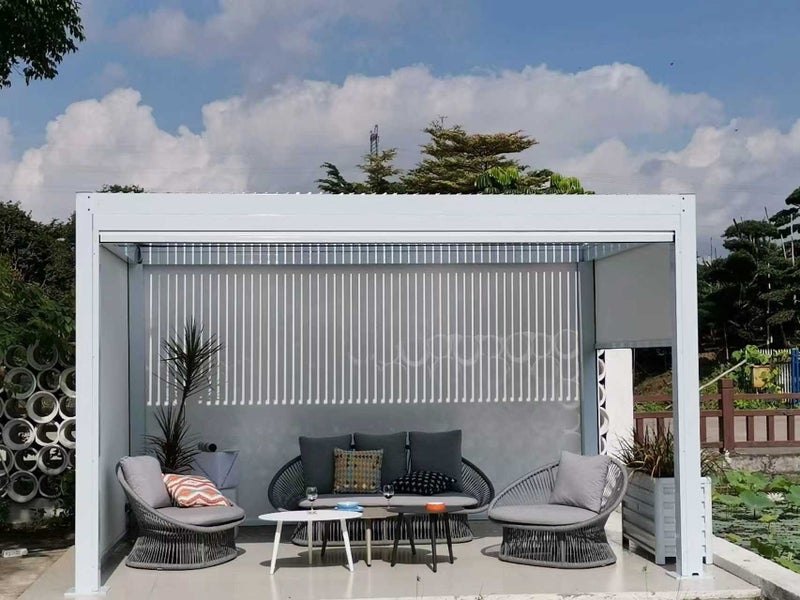 Blind for Pergola Louvre system 3M side (Manual) Carousel 2
