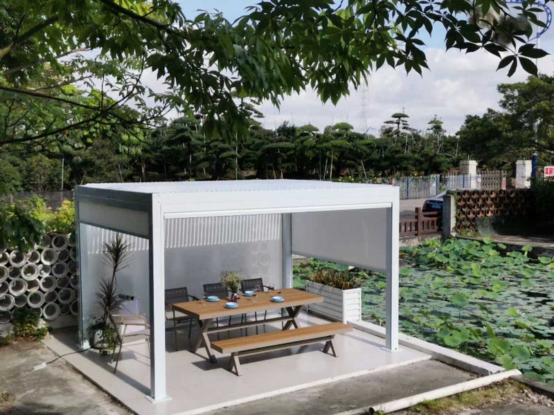 Blind for Pergola Louvre system 3M side (Manual) Carousel 3