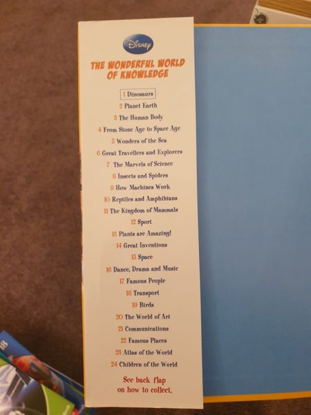 Disney wonderful world of Knowledge book full set Carousel 4