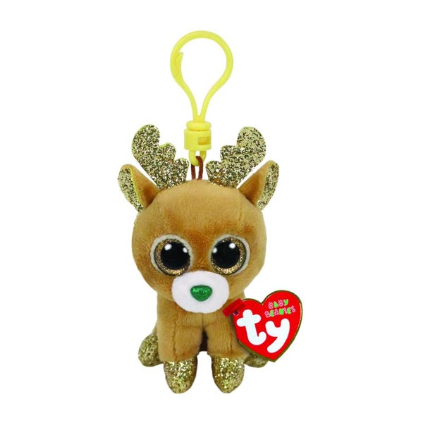 Ty Beanie Boos Glitzy The Reindeer Clip Carousel 1