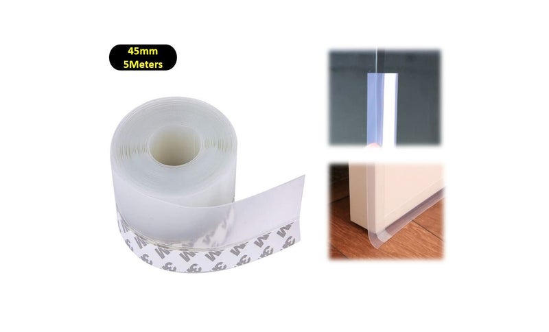PTN 45mm 5Meters Clear Door Seal Strip Draught Excluder Door Tape Weather Strip Carousel 1