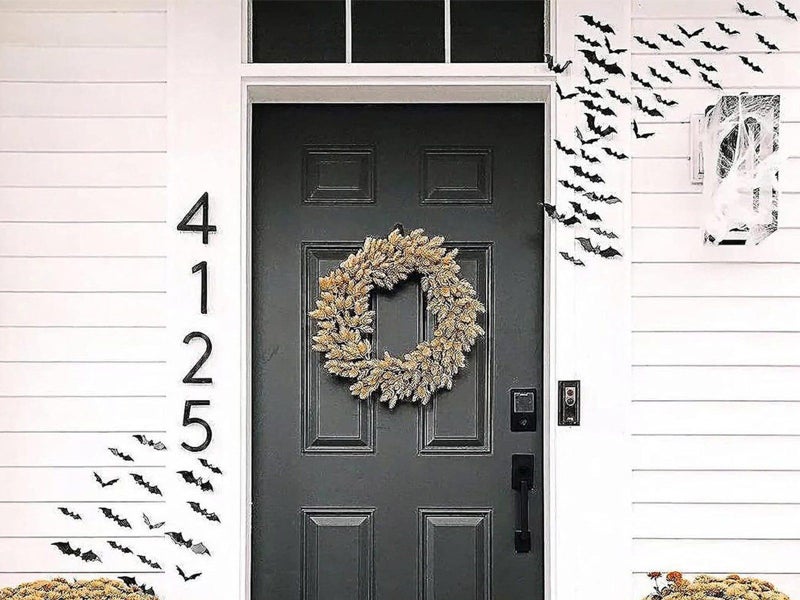 1 Set of 20Pcs Halloween Decoration Kit Tablecloth Decorative Bat Party Decor Carousel 7