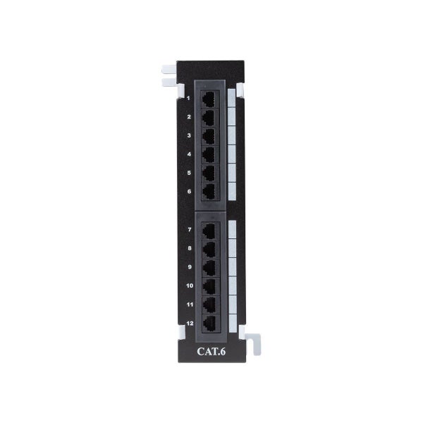 DYNAMIX Mini 1U 12 Port Unloaded Wall Mountable Keystone Patch Panel. Carousel 2