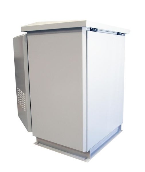 DYNAMIX 18RU Outdoor Freestanding Cabinet. (800x600x975mm) IP45 Rated, Angled Pi Carousel 6
