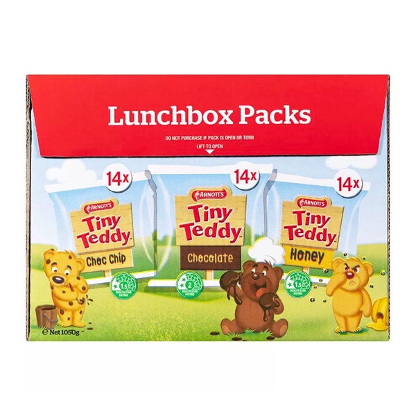 Arnott's Tiny Teddy Variety Cookies 42 Lunchbox Packs 1050g Carousel 2