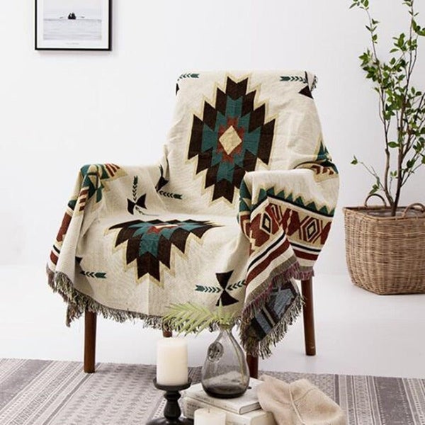 Style Geometric Sofa Blanket Leisure Blanket Tapestry Warm Cotton Blanket Carousel 4
