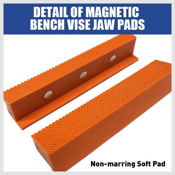 HORUSDY 2pcs Universal Vice Jaw Magnetic Reversible Pads 2037205 Carousel 1