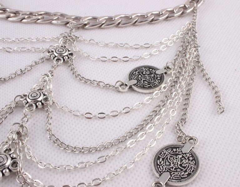 Bohemia Beach Fashion Multi Chain Tassel Anklet 1624520 Carousel 6