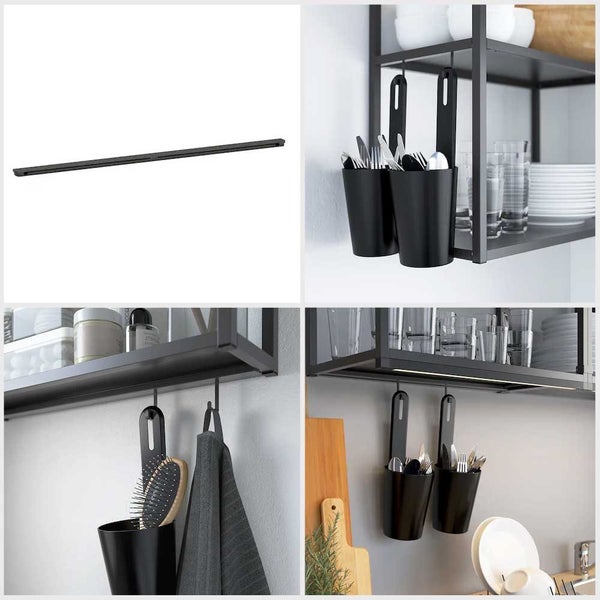 IKEA ENHET Rail for Hooks Anthracite, Tool-Free Build? Solved! Carousel 2