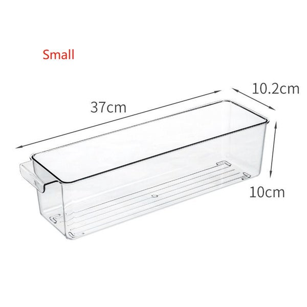 Clear Fridge Organiser Stackable Kitchen Food Storage Box Container with Lid Carousel 2