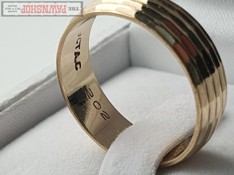 Fancy Band Ring in 9ct Yellow Gold 3.30 Grams62863232242051114