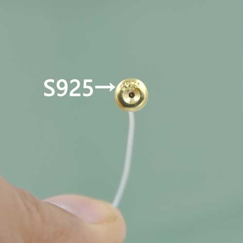 1 pair Gold Bullet Earring Backs (5.5MM) Carousel 5