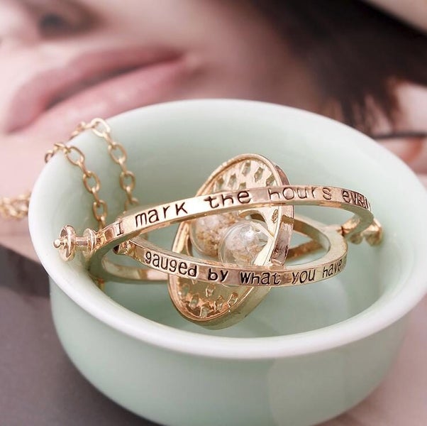 Harry Potter Time Turner Sand Spin Necklace Pendant Retro New Gift Carousel 3