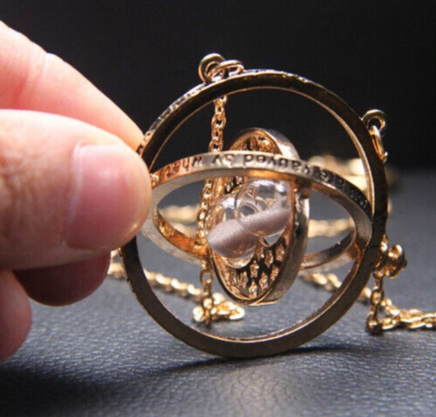 Harry Potter Time Turner Sand Spin Necklace Pendant Retro New Gift Carousel 1
