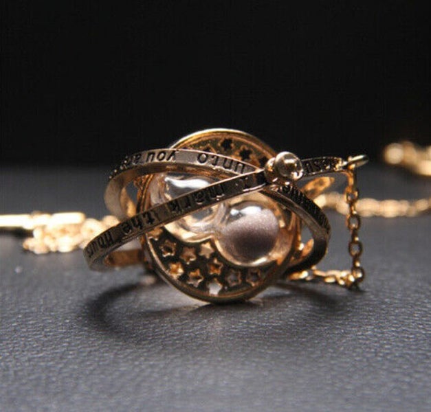 Harry Potter Time Turner Sand Spin Necklace Pendant Retro New Gift Carousel 2