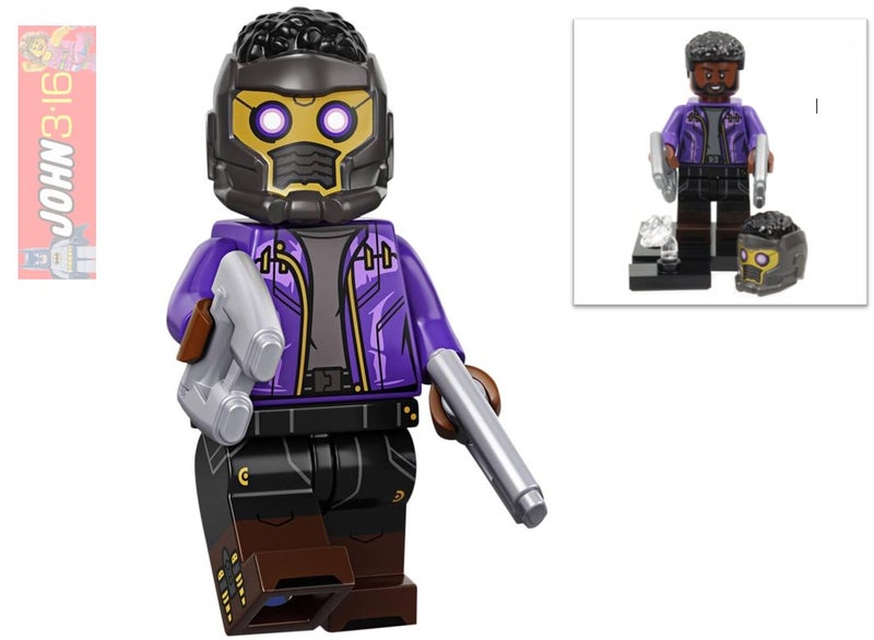 MARVEL (SERIES 1) LEGO COLLECTIBLE MINIFIGURE - T'CHALLA STAR-LORD Carousel 1