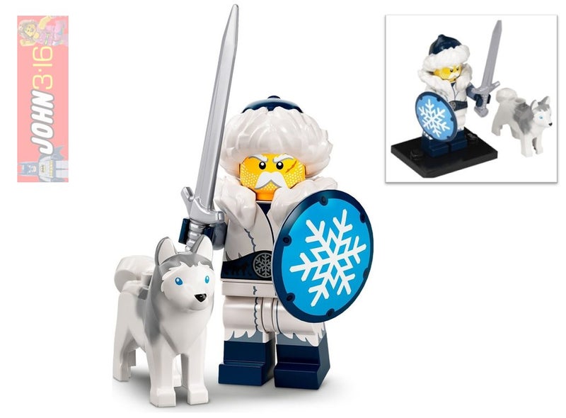AWESOME SERIES 22 LEGO COLLECTIBLE MINIFIGURE - SNOW GUARDIAN Carousel 1