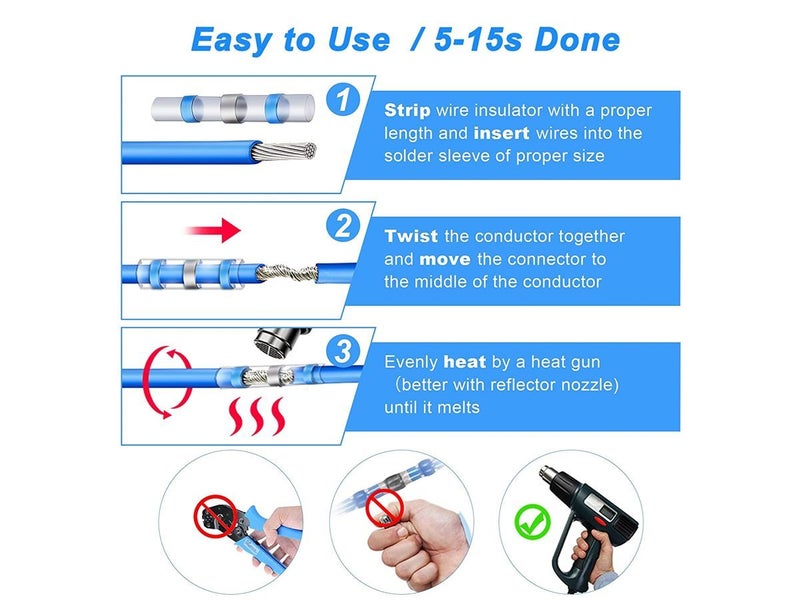 New Solder Seal Heat Shrink Wire Connectors ---100Pcs on Afterpay Carousel 8