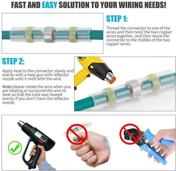 New Solder Seal Heat Shrink Wire Connectors ---100Pcs on Afterpay Carousel 2