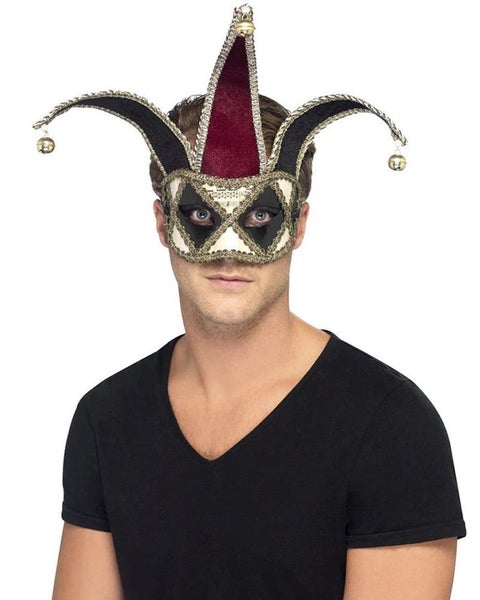 Gothic Venetian Harlequin Half Mask Carousel 2