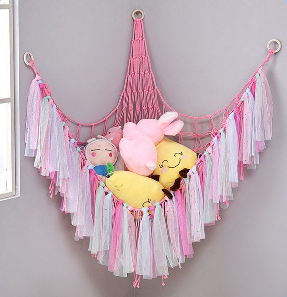 Toy Storage Hammock Pink Carousel 1