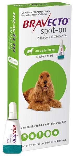 Bravecto Spot on for 10 - 20kg dogs with afterpay Carousel 1