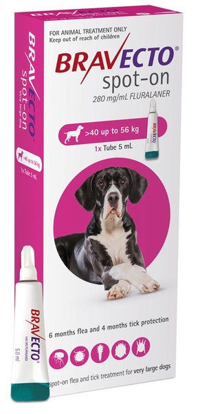 Bravecto Spot on for 40 - 56kg dogs with Afterpay Carousel 1