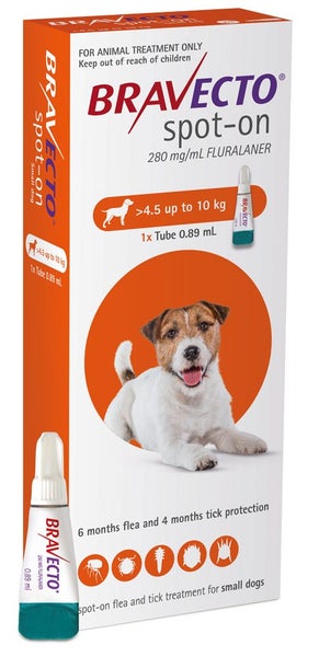 Bravecto Spot on for 4.5 - 10kg dogs AFTERPAY AVAILABLE Carousel 1