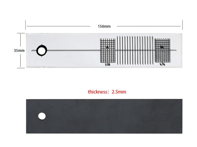 Record Player Turntable Stylus Alignment Protractor Tool (Over Stocked) Carousel 7